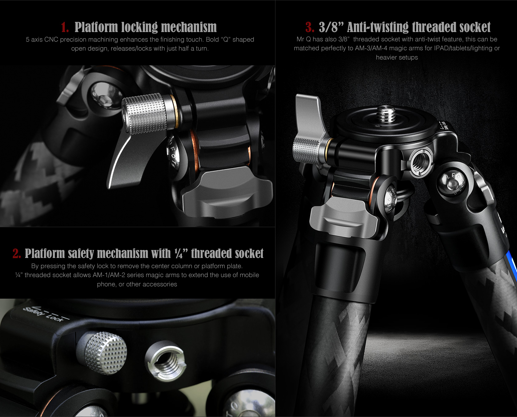 LEOFOTO Mr Q-Serie LQ-324C