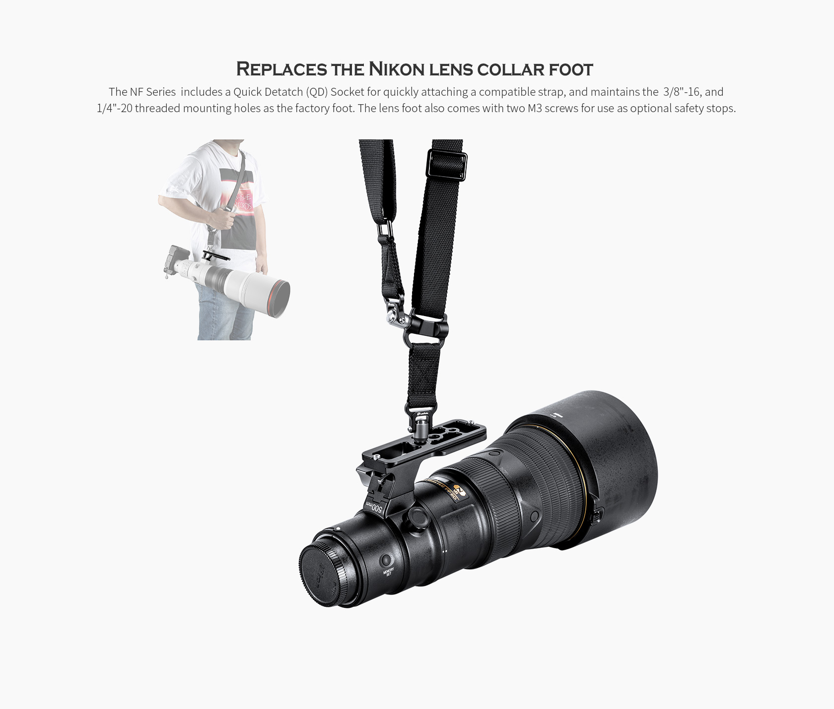 大注目】【大注目】Leofoto レオフォト NF-05L レンズフット For Nikon カメラ・ビデオカメラ・光学機器用アクセサリー 
