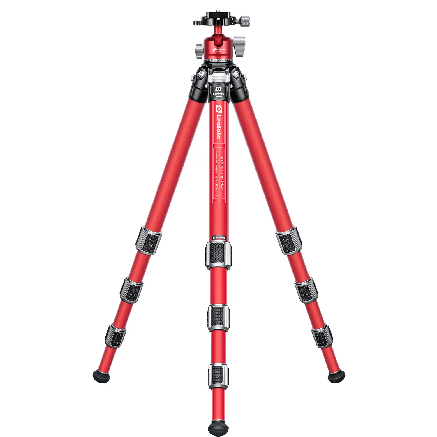 This is a story about Leofoto Athena-LA-284C+LH-30（Red） professional tripod kit series