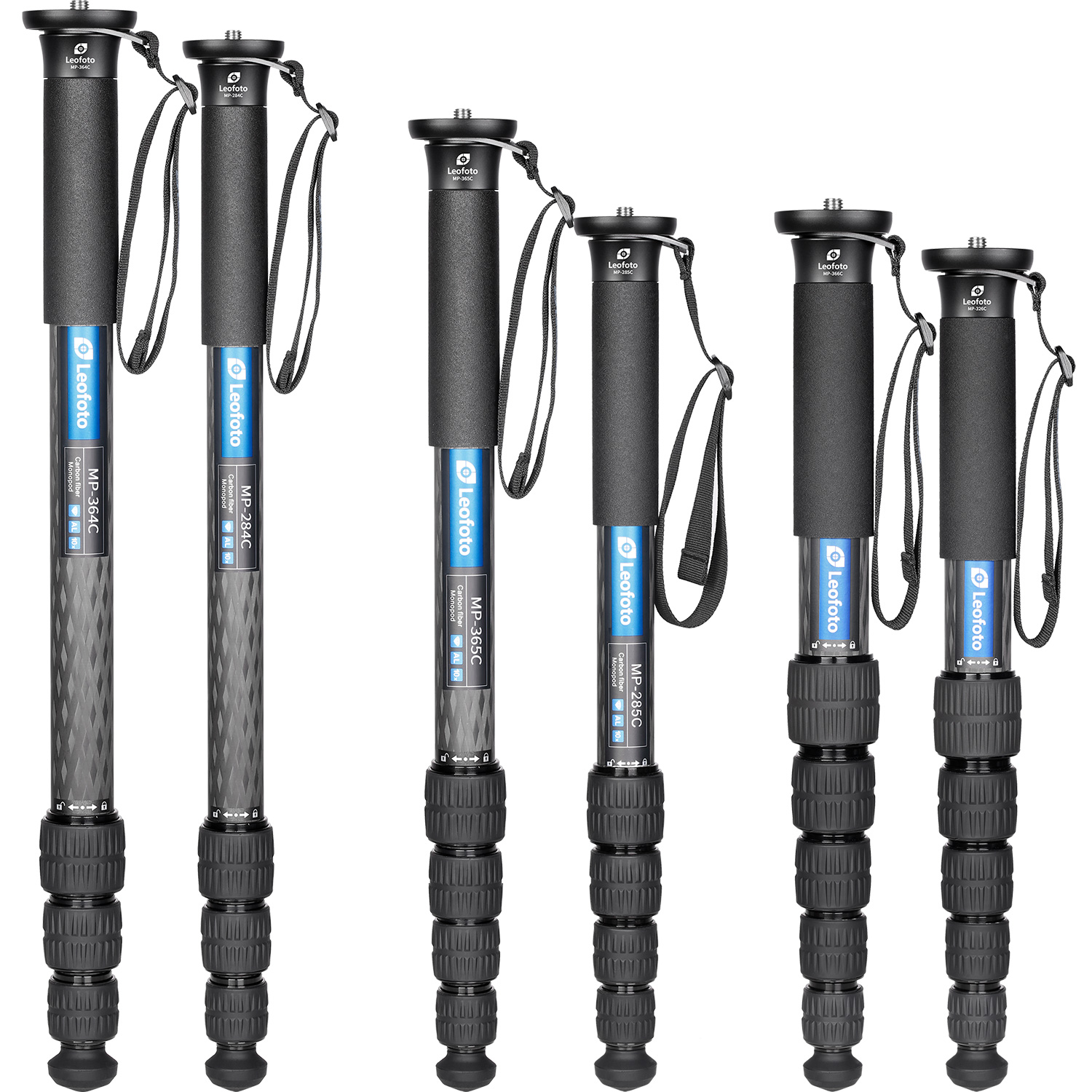 Leofoto MP-284C / MP-285C / MP-326C / MP-364C / MP-365C / MP-366C Professional carbon fiber Monopod