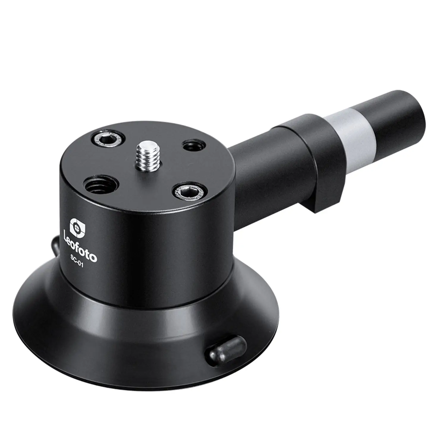 Leofoto SC-01 72mm Suction Cup Mounting Base | 1/4" Screw with 1/4"& 3/8" Threaded Holes | Max Load: 55lb (25kg)