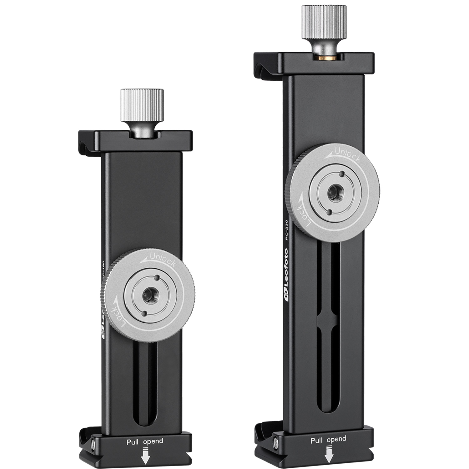 Leofoto PC-190 (190mm) / PC-230 (230mm) Adjustable Smartphone/Tablet Clamp for Tripod Mount / Arca Compatible