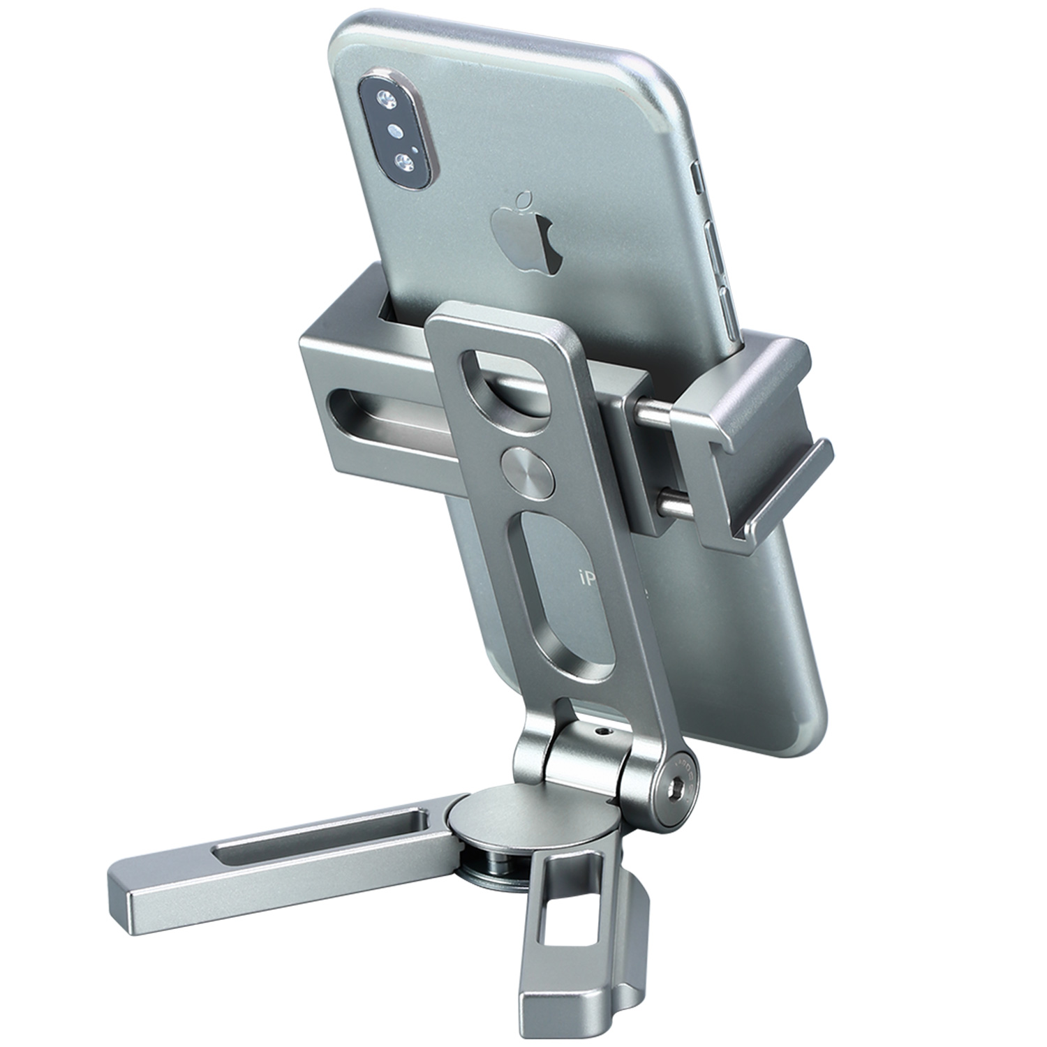 Leofoto PS-2 Multi-Functional Foldable Cellphone Stand with Arca-Compatible Dovetail and Cold Shoe Mount