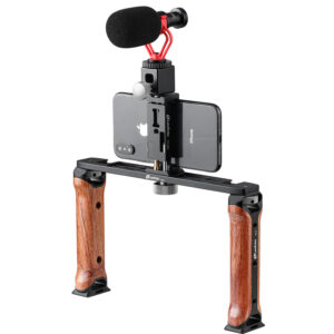 Leofoto VC-2 Mobile Video Kit with Dual CH-2 Rosewood Handles