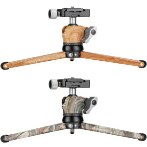 Leofoto MT-01 (Camo) + LH-25 (Camo) Table Top Tripod and Ball Head Kit | Pocket Pod Super Stable Ideal for Compact Cameras