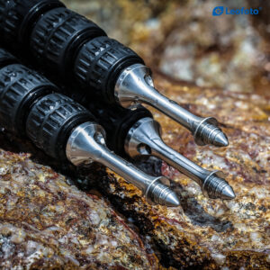 Leofoto TFS-S1/4 | Set of 3 Long Spike/Rubber Foot Set 1/4'' Thread