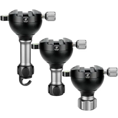 Leofoto YB-75LK / YB-75MK / YB-75SK | Leveling Base with Handle for 75mm Bowl | Arca Clamp