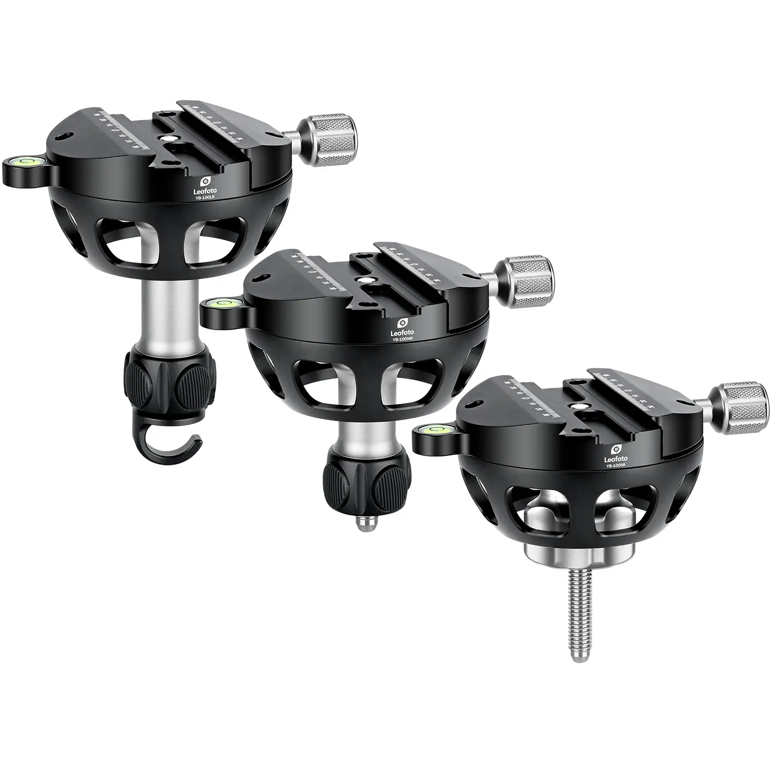 Leofoto YB-100LK / YB-100MK / YB-100SK | Leveling Base with Handle for 100mm Bowl | Arca Clamp