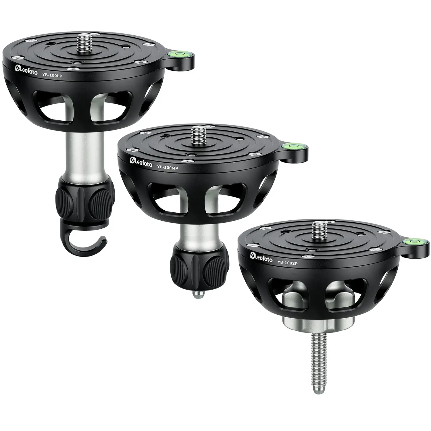 Leofoto YB-100LP / YB-100MP / YB-100SP | Leveling Base with Handle for 100mm Bowl | 3/8"