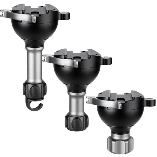 Leofoto YB-75LC / YB-75MC / YB-75SC Leveling Base with Handle for 75mm Bowl | Lever Release Arca Clamp