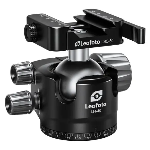 Leofoto LH-40SC Lever-Release Hybrid Clamp Ball Head for Shooting/Hunting