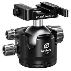 Leofoto LH-47SC Lever-Release Hybrid Clamp Ball Head for Shooting/Hunting