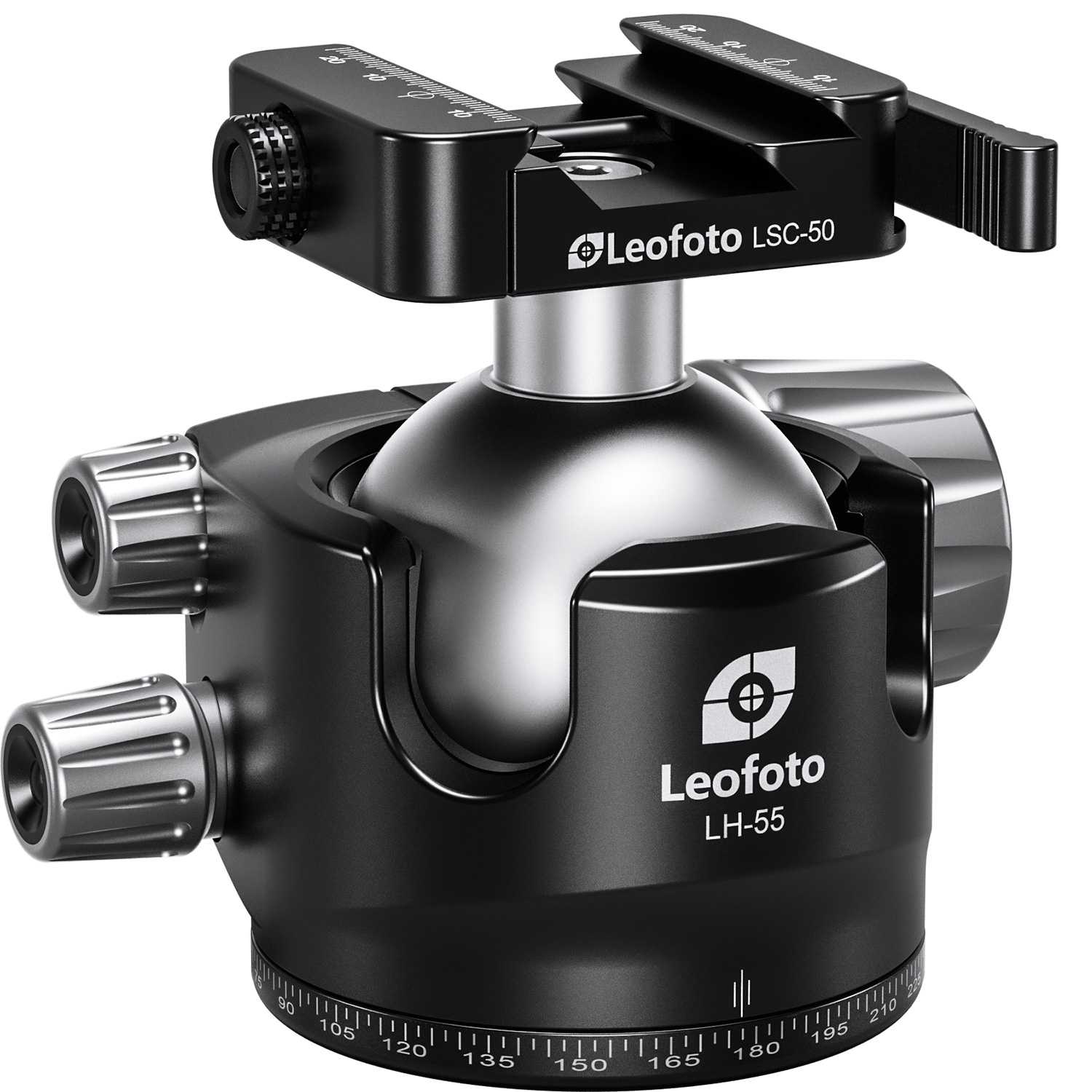 Leofoto LH-55SC Lever-Release Hybrid Clamp Ball Head for Shooting/Hunting