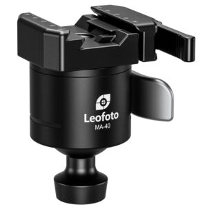 Leofoto MA-40L Outdoors Lever-Release Rapid Lock Ball Head | Arca & Picatinny