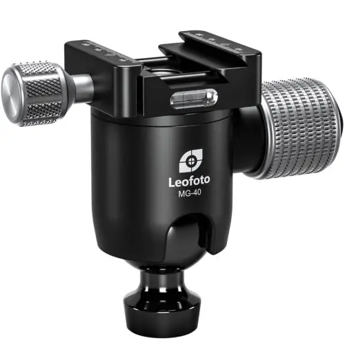 Leofoto MG-40 Outdoors apid Lock Ball Head| Arca & Picatinny