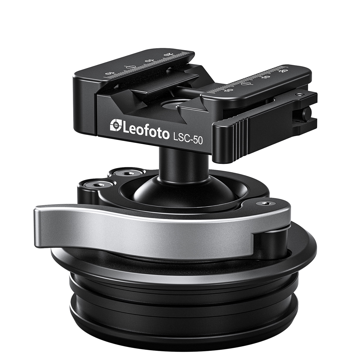 Leofoto STB-75 -Version Rapid Lever-Lock Outdoors Ball Head with Integrated 75mm Bowl Adapter | Arca & Picatinny