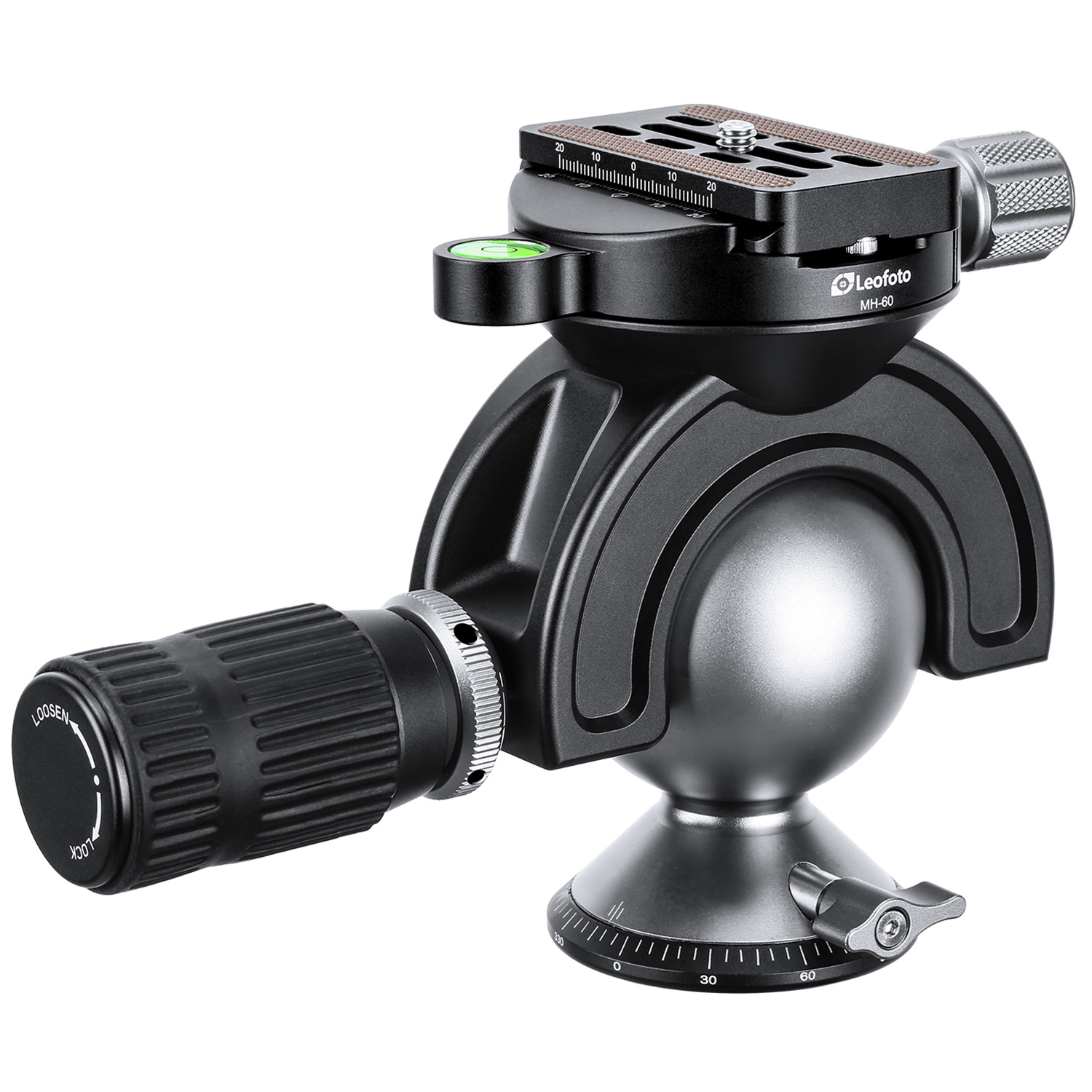 Leofoto MH-60 Full Dynamic Ball Head /w Handlebar Control | Arca Compatible | Ideal for Target Shooting