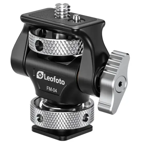 Leofoto FM-04 Swivel and Tilt Monitor Mount | Coldshoe Compatible