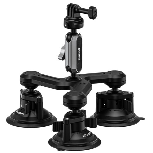 Leofoto LAC-05 Triple Suction Cup Sports Camera Mount