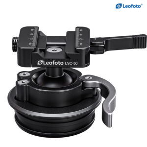 Leofoto STB-75 -Version Rapid Lever-Lock Outdoors Ball Head with Integrated 75mm Bowl Adapter | Arca & Picatinny