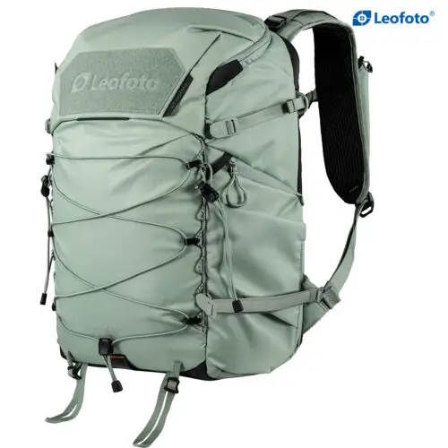 Leofoto All-in-One Travel & Photography Camera Backpack – 25L in Black, Yellow, and Green
