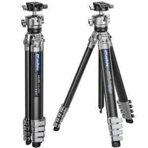 Leofoto AZ-235C+LH-30R（Silver & Black Two-Tone ） AZURE SERIES Ultra-Compact Tripod