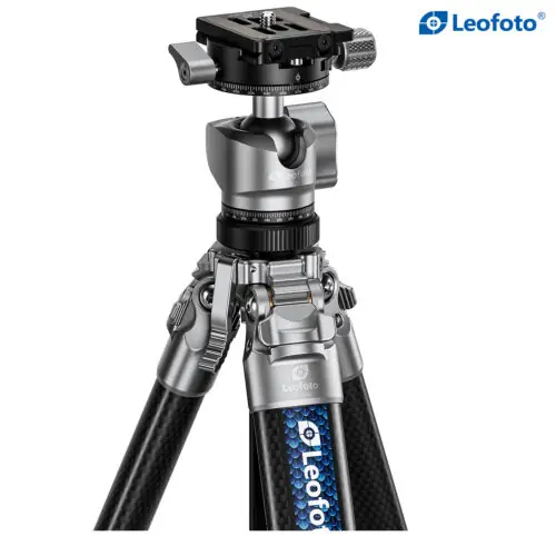 Leofoto AZ-204C+LH-25R（Silver & Black Two-Tone ） AZURE SERIES Ultra-Compact Tripod